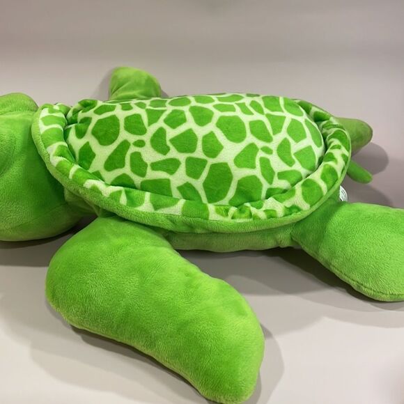 Giant Green Sea Turtle with Green Glittery Eyes Excellent Used Condition 18” - Picture 4 of 11